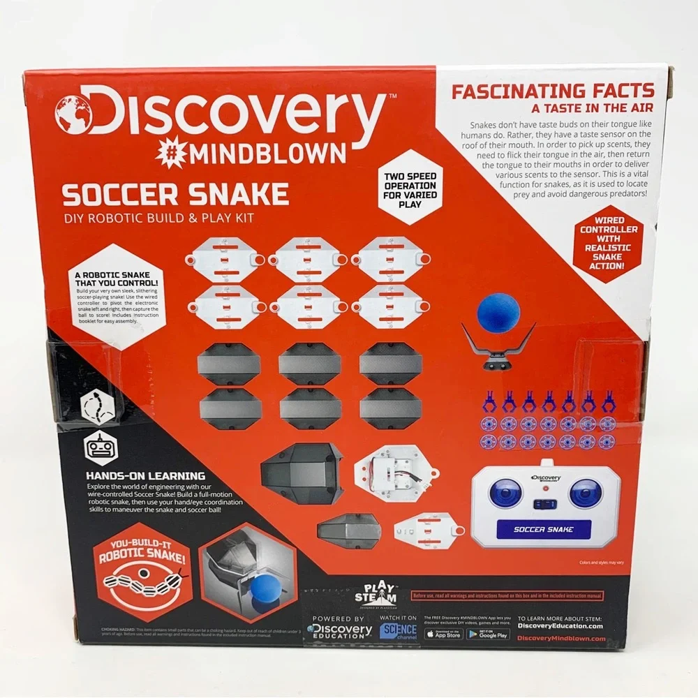 NEW Discovery Mindblown Soccer Snake DIY Robotic Build & Play Kit